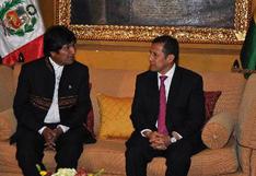 Ollanta Humala recibirá visita de Evo Morales el 27 de febrero