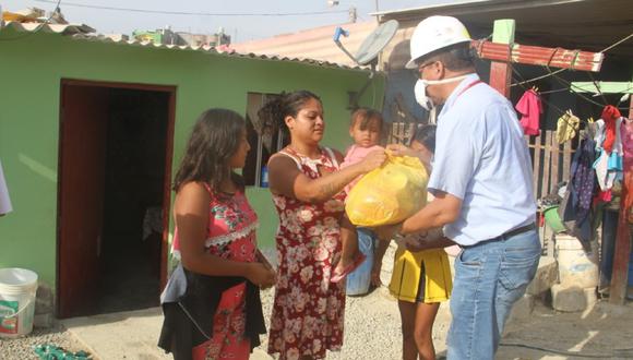 Ica: Decenas de familias se beneficiaron con reparto de víveres en las provincias de Nasca e Ica. (Foto: difusión)