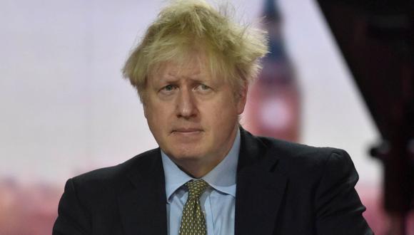 El primer ministro británico, Boris Johnson, aparece en el programa de televisión de la BBC The Andrew Marr Show en Londres, Reino Unido, el 3 de enero de 2021. (Jeff Overs/BBC/REUTERS).