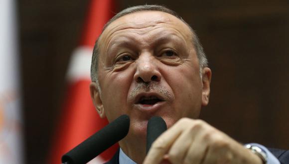Recep Tayyip Erdogan calificó de "inaceptable" que Estados Unidos le impida atacar a los kurdos en Siria. (EFE).