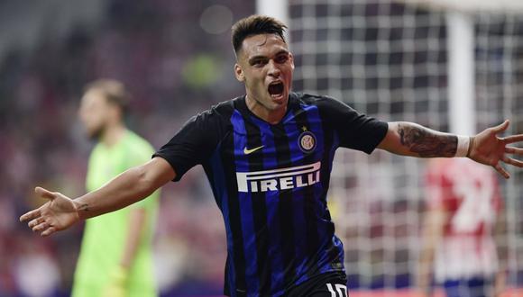 Lautaro Martínez se encuentra en el radar de posibles fichajes de Manchester City para la próxima temporada. Asimismo, el cuadro inglés tiene en mente otros refuerzos si logra evitar la sanción impuesta por la UEFA. (Foto: AFP)