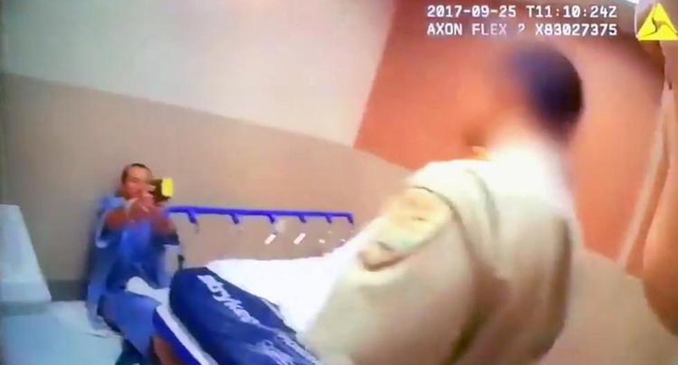 El Departamento de Policía Metropolitana de Las Vegas emitió una grabación que muestra a un oficial matando de un tiro a un hombre dentro de un hospital local. (Foto: YouTube)