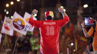 FOTOS: Maradona fue la estrella del cierre de campaña en las elecciones presidenciales de Venezuela