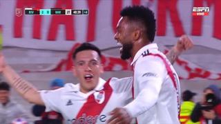 Cerró el partido: Miguel Borja anotó el 2-0 para asegurar la victoria de River Plate | VIDEO