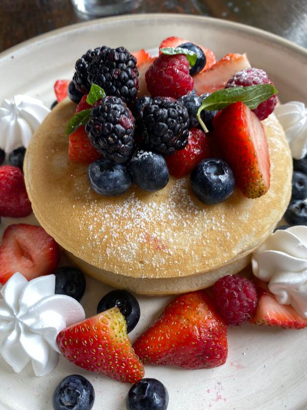 Vegan pancakes.  Brunch recipes were made by Solange Martinez-Gonzales.  (Photo: diffusion)