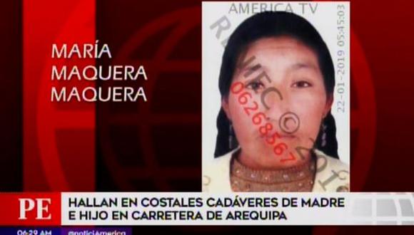El hallazgo de ambos cuerpos son investigados por la Divincri de Arequipa. (Captura: América Noticias)