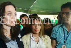 Angelina Jolie y su encuentro con migrantes venezolanos en Lima | VIDEO