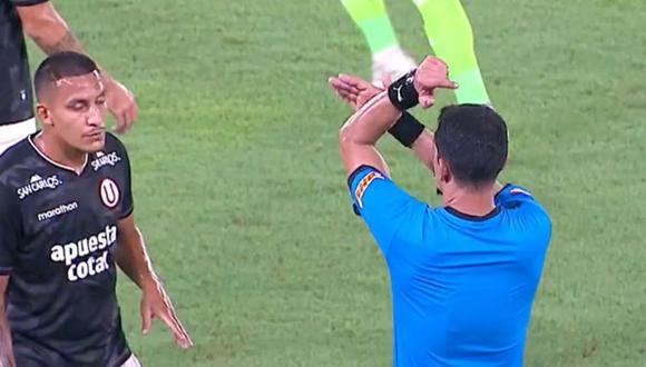 Preciso momento en el que el árbitro anula gol de Valera por mano dentro del área de Junior | Captura de video ESPN