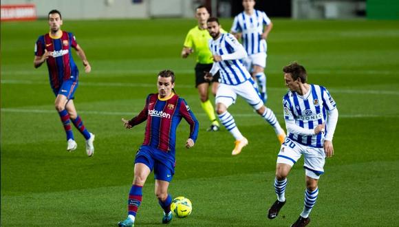 Barcelona y Real Sociedad se miden en vivo online por la fecha 19 de la Liga Santander de España. (Foto: @FCBarcelona_es)