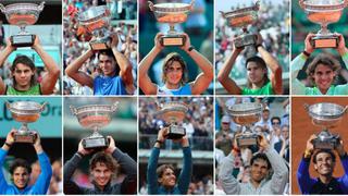 Rafael Nadal: sus 11 títulos en la arcilla de Roland Garros | FOTOS
