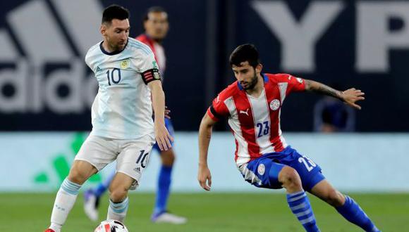 Paraguay vs. Argentina juegan por la fecha 11 de las Eliminatorias Qatar 2022. (Foto: EFE)
