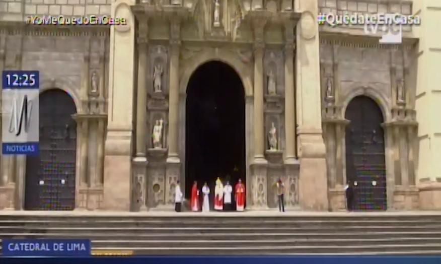 La Plaza de Armas estuvo vacía. (Foto: Captura/Canal N)