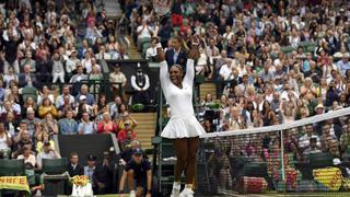 Williams y la felicitación de Graf tras igualarla en Wimbledon