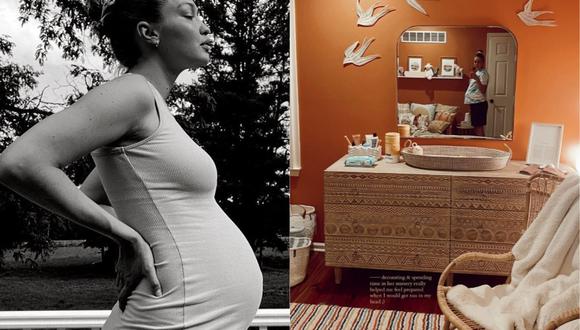 Gigi Hadid mostró la habitación que diseñó junto a Zayn Malik para su bebé. (Foto: @gigihadid)