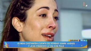 Olinda Castañeda rompió en llanto por audios filtrados [VIDEO]