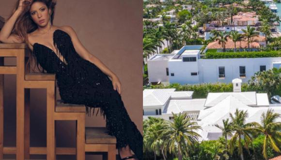Cómo es la lujosa mansión en la que viviría Shakira junto a sus hijos en Miami