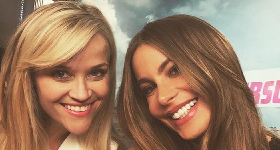 Sofía Vergara y Reese Witherspoon trabajan juntas en la película ‘Hot Pursuit’. (Foto: Instagram)
