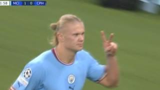 No para de hacer goles: Haaland y su doblete para el 2-0 del Manchester City vs. Copenhague | VIDEO