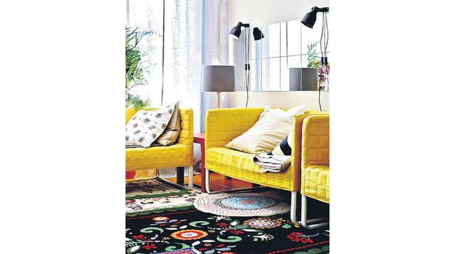 Coloca tapices superpuestos y crea una combinación de colores - 3