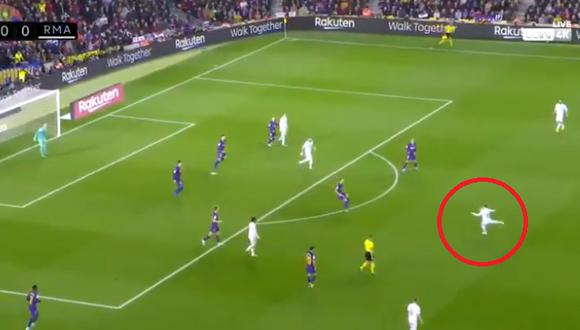 Federico Valverde estuvo muy cerca de abrir el marcador en el Camp Nou | Foto: Captura