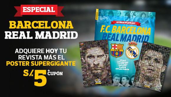 Hoy el póster de Messi y CR7 con revista del clásico español
