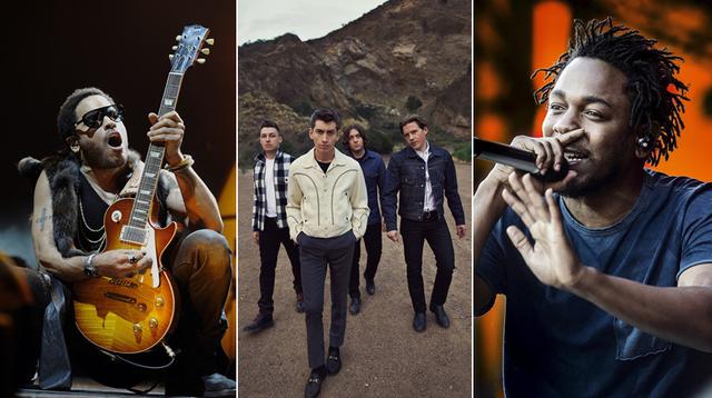 Lenny Kravitz, Arctic Monkeys y Kendrick Lamar serán parte de las ediciones latinas del Lollapalooza 2019. (Fotos: Agencias)