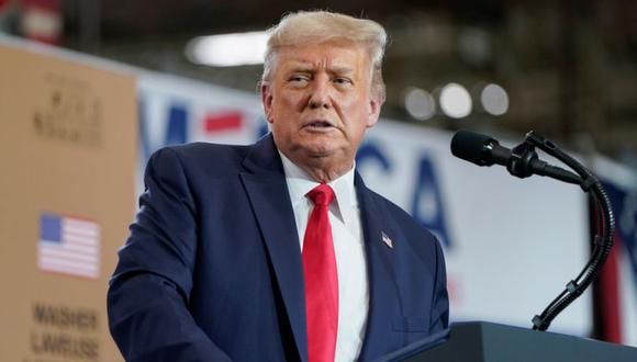 El presidente de Estados Unidos, Donald Trump, durante una conferencia en una fábrica de lavadoras de Whirlpool Corporation en Clyde, Ohio, Estados Unidos. (Foto: REUTERS / Joshua Roberts).
