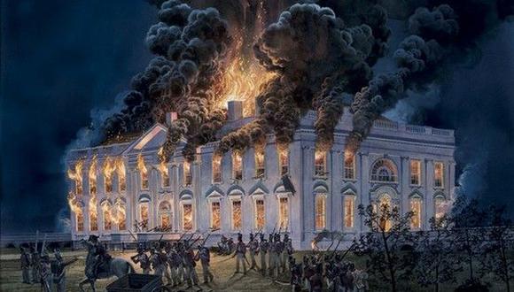 El almirante británico George Cockburn dijo a sus hombres que quemaran la Casa Blanca, el Capitolio, la Biblioteca del Congreso. (Foto: Tom Freeman/Asociación Histórica de la Casa Blanca)