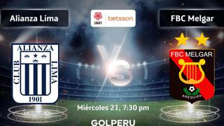 Canal de TV y horarios para ver el Alianza Lima vs. Melgar EN VIVO | Liga 1, EN DIRECTO