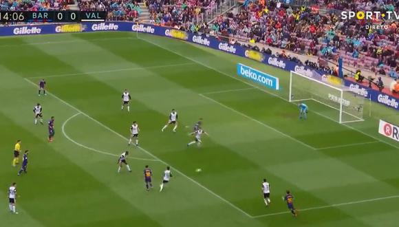 Barcelona: Suárez marcó golazo tras espectacular asistencia de Coutinho. (Foto: Captura de video)