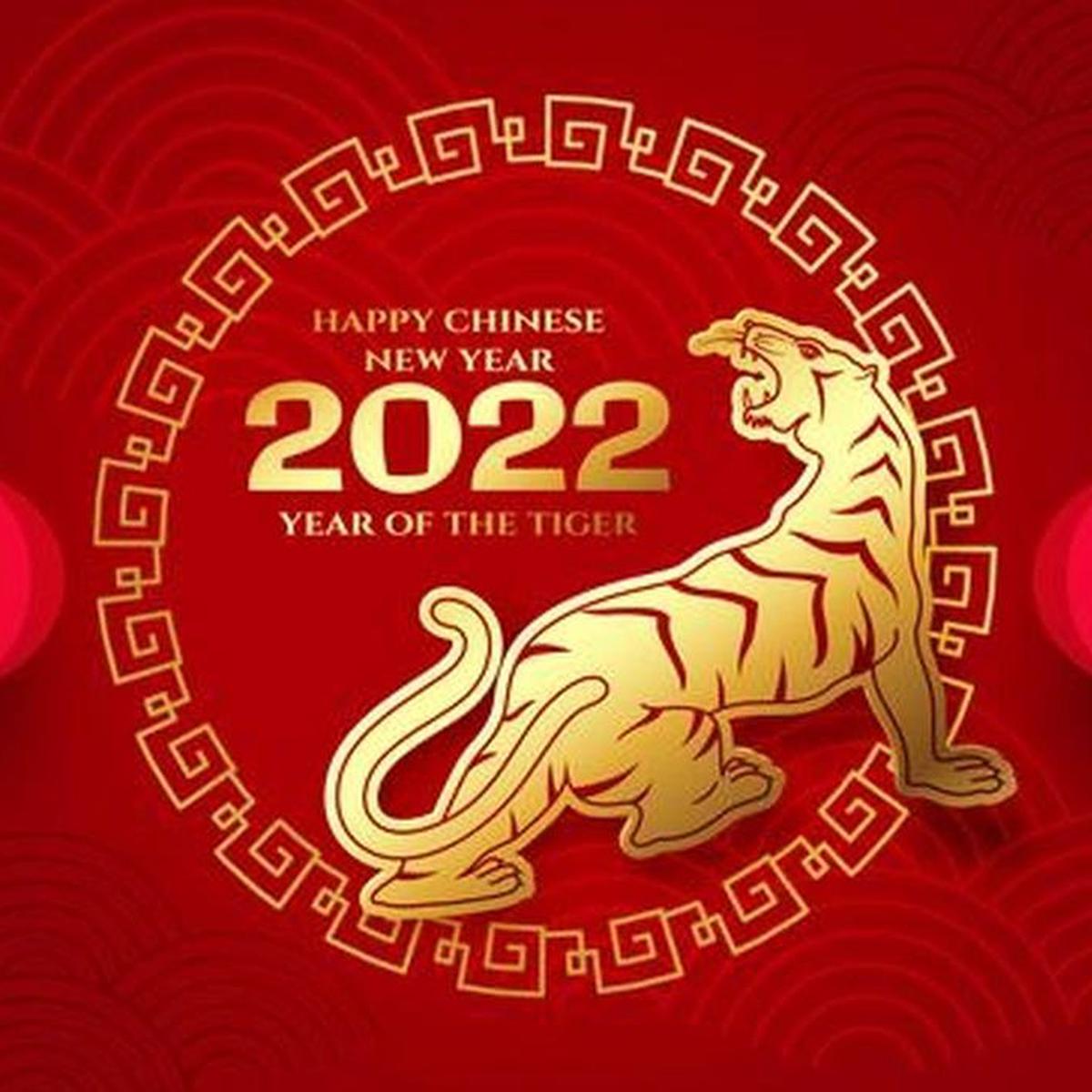  Deyush Calendario chino 2022 Año de la pared del tigre, los  mejores deseos para todo el año, calendario de hoja suelta 2022 año del  tigre, calendario tradicional chino de oficina, calendario