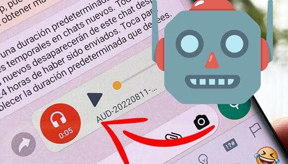 ¿Quieres saber cómo cambiar tu voz en WhatsApp? Así puedes modificarla en forma de robot. (Foto: MAG - Rommel Yupanqui)