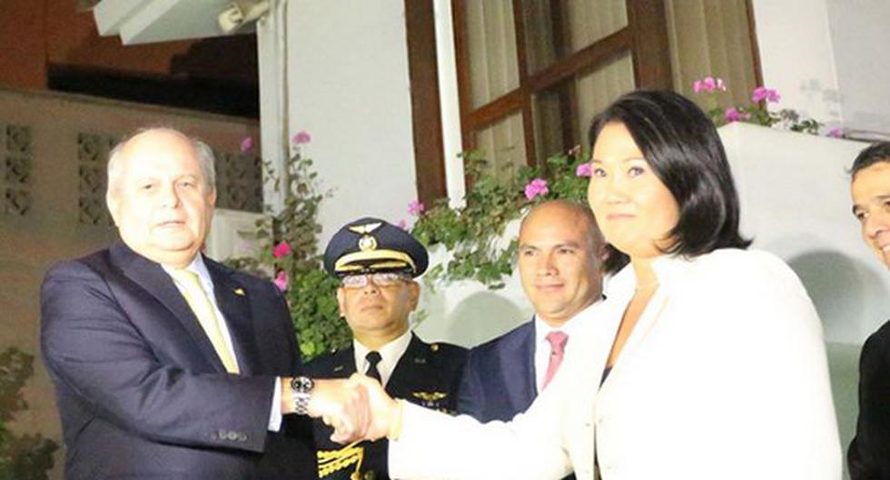 Cateriano se reunió con Fujimori. (Foto: Andina)