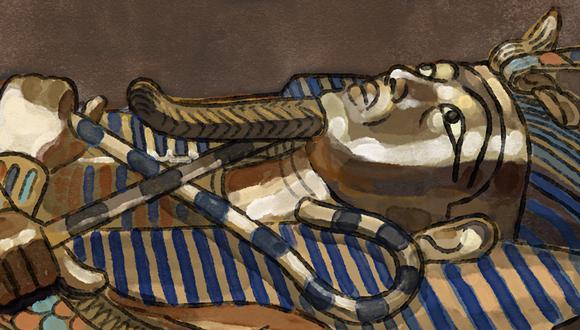 “Tutankamón fue uno de los monarcas heréticos de la XVIII dinastía”. (Ilustración: Víctor Aguilar Rúa).