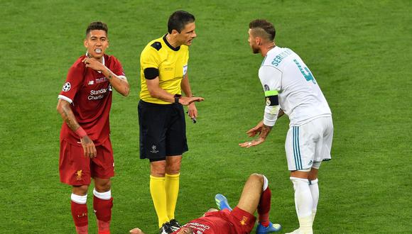 Firmino, delantero del Liverpool, le respondió de manera contundente a Sergio Ramos. (Foto: AFP)