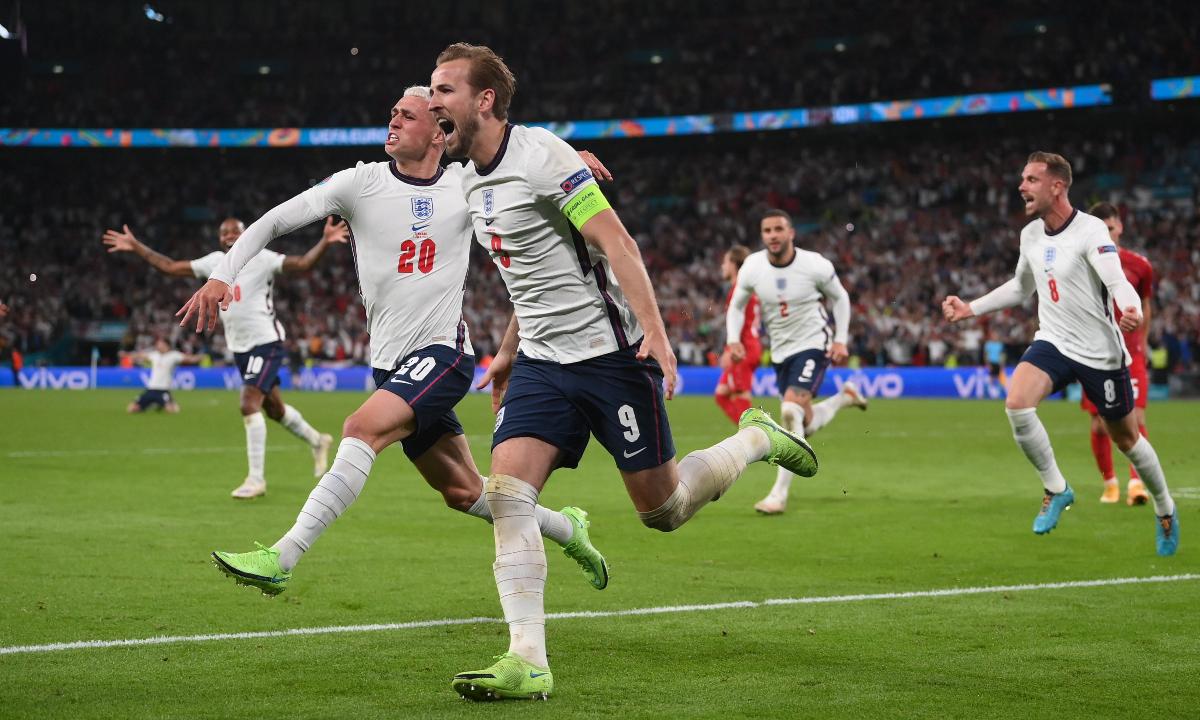 Inglaterra vs. Dinamarca: las imágenes del partido en Wembley | Foto: REUTERS