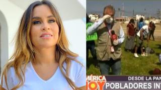 Ethel Pozo se pronunció tras generar el llanto de Gunter Rave en transmisión en vivo de “América Hoy”