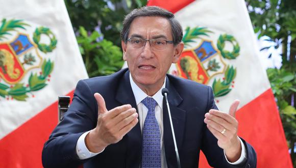 "El presidente Vizcarra se alista para brindar su último mensaje de 28 de julio". (Foto: AFP)