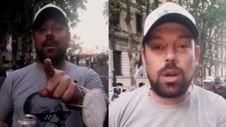 Los videos del periodista argentino Ezequiel Guazzora tomando cerveza que se viralizaron tras su arresto