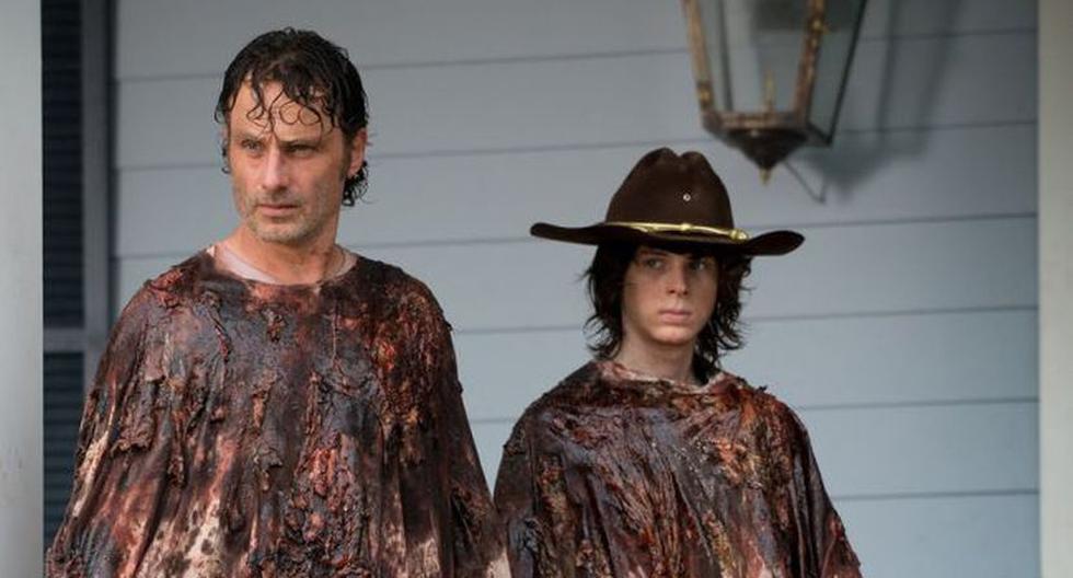 Andrew Lincoln es Rick Grimes y Chandler Riggs es Carl Grimes en 'The Walking Dead' (Foto: AMC)