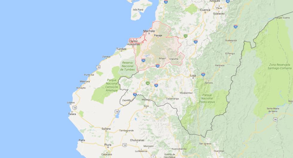 Zona limítrofe Ecuador - Perú. (Foto: Google Maps)