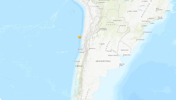Sismo de magnitud 6.6 ocurrió hoy, 31 de octubre del 2023, a 55 km al suroeste de Huasco (región de Atacama) y a una profundidad de 38 kilómetros (Fuente: #CSN). (Foto: USGS)