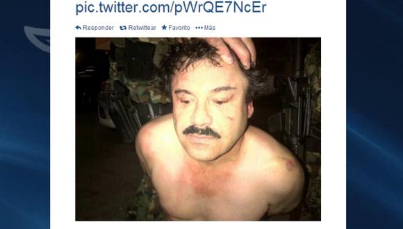 Captura de 'El Chapo' Guzmán: la imagen que circula por redes