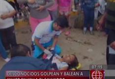 VES: mujer fue golpeada y baleada por desconocidos (VIDEO)