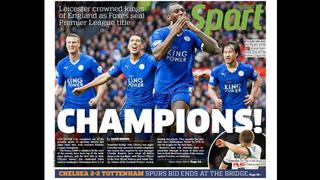 Leicester: portadas del mundo destacan la gesta del club inglés