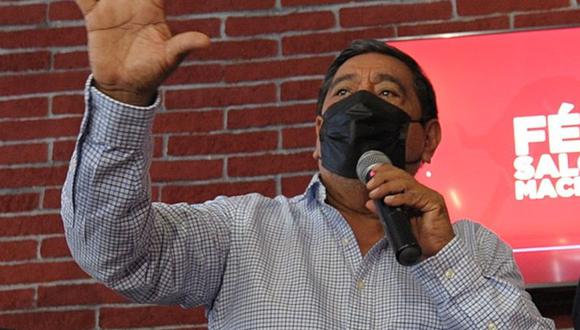 Fotografía del 30 de diciembre del 2020, del candidato a gobernador, Félix Salgado Macedonio, durante un acto protocolario en el balneario de Acapulco en el estado de Guerrero (México). (Foto: EFE/David Guzmán).