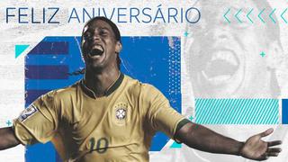 El saludo de Conmebol a Ronaldinho: “Está de cumpleaños una leyenda...”