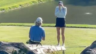 El partido de golf que se interrumpió en EE.UU. por una emotiva pedida de matrimonio 