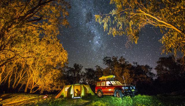 Acampa en Darling River, en el  Parque Nacional Kinchega. (Foto: Getty Images)