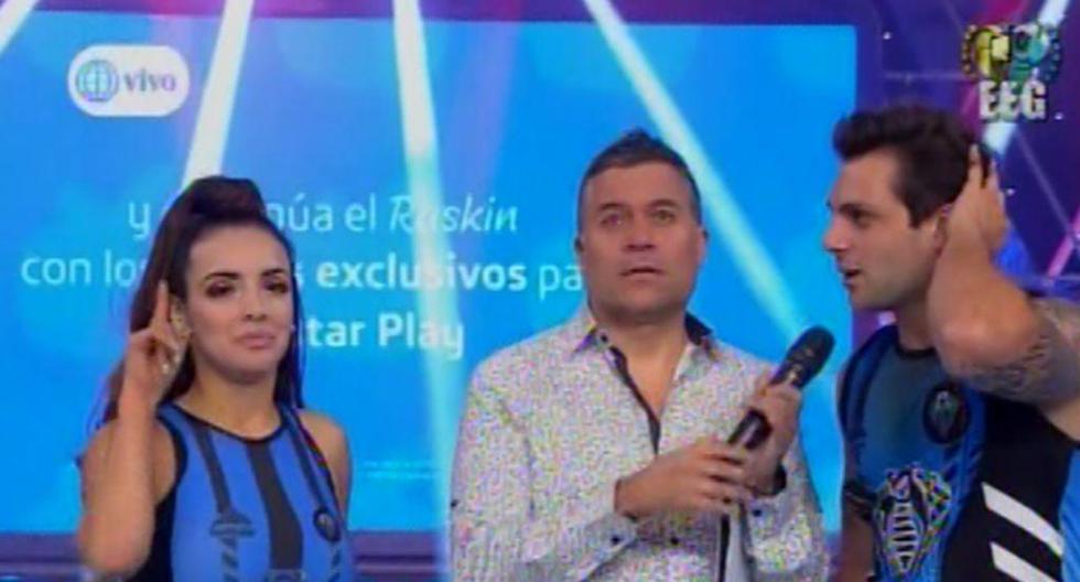 Nicola Porcella arremetió contra Rosángela Espinoza, pero nunca esperó esta respuesta de la modelo. (Foto: Captura América TV)